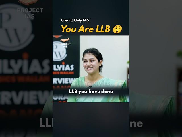 Full Form Of LLB  UPSC Interview | Kashish Bakshi