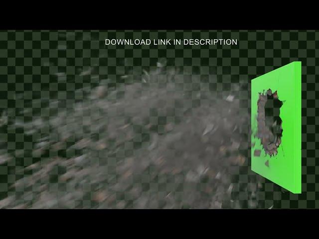 Wall Exploding VFX Green Screen | Mycreativefx