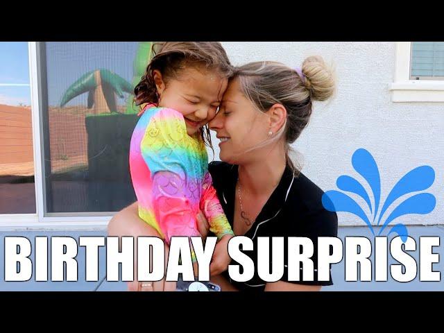 BACKYARD WATERPARK FOR 48 HOURS  FOR LILLY'S 6TH BIRTHDAY VLOG!