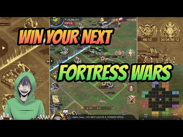 War and Order - Win Your Next Fortress Wars!!