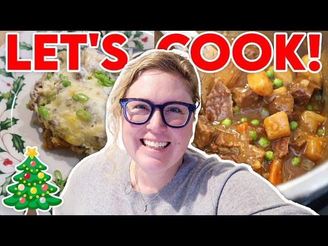 *NEW* CHRISTMAS DAY Cook with Me!Instant Pot Beef Stew, Sausage Gravy Casserole