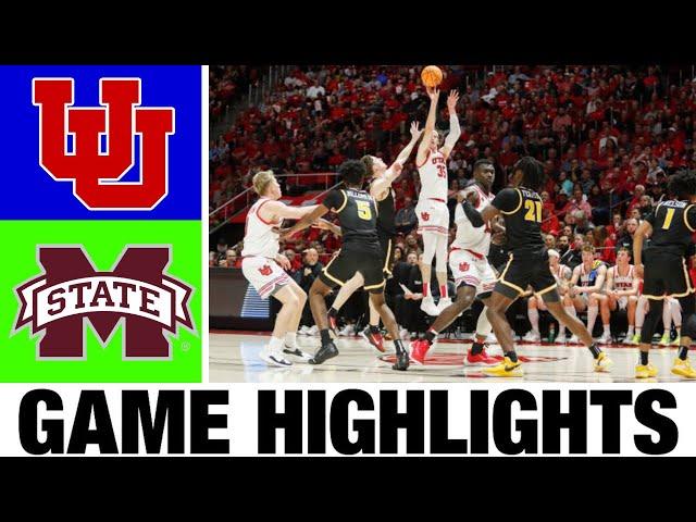 Utah vs Mississippi State Highlights | NCAA Men's Basketball | 2024 College Basketball