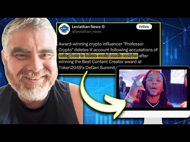 Professor Crypto CAUGHT BUYING VIEWS  (Gets LAUGHED OFF Crypto Twitter)