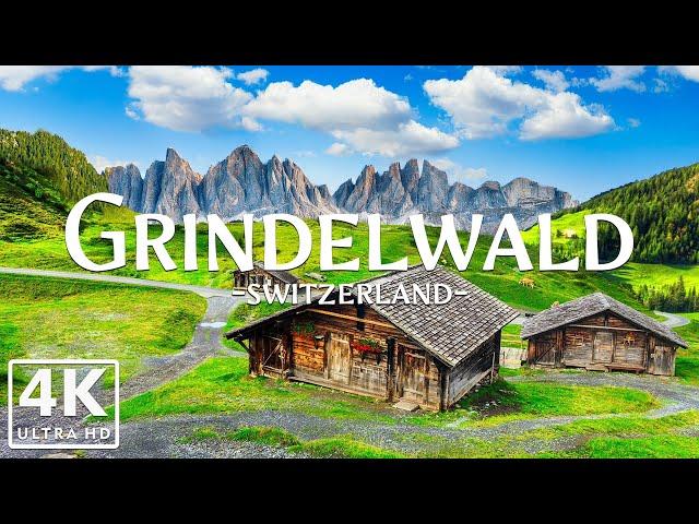 Grindelwald 4K UHD - Explore Switzerland’s Beautiful Mountain Village with Peaceful Music