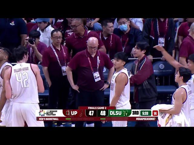 DLSU and UP benches GET SLAPPED WITH TECHNICAL FOULS in 3Q  | UAAP Season 87 Men’s Basketball