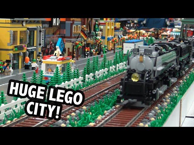 LEGO Train City Built by 7 People | Bricks Cascade 2020