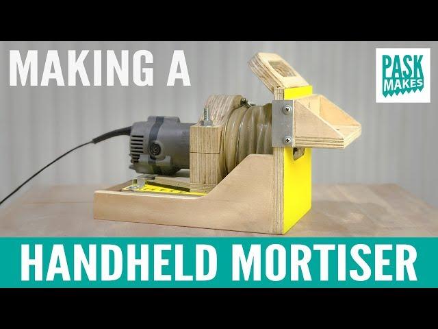 Homemade Handheld Mortiser with Amazing Dust Collection