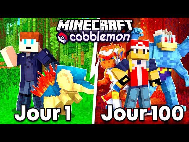 100 JOURS sur Le Meilleur Mod Pokemon Minecraft ! (Cobblemon)