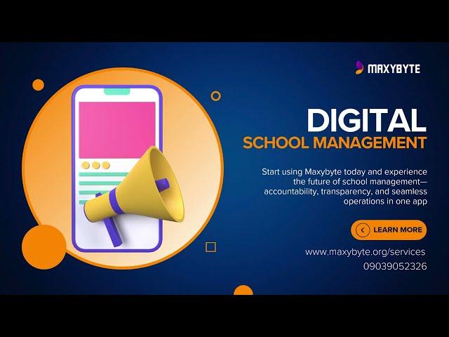 Maxybyte School Management App Demo