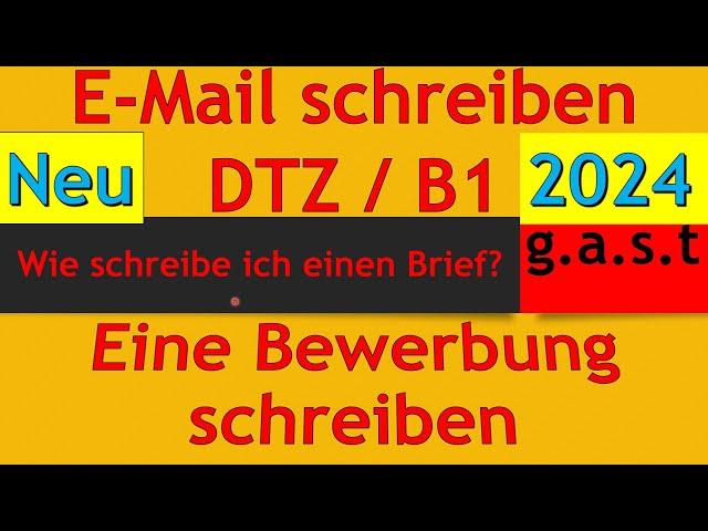 DTZ / B1 | Brief schreiben | E-Mail schreiben | Bewerbung als Verkäufer | eine Bewerbung schreiben