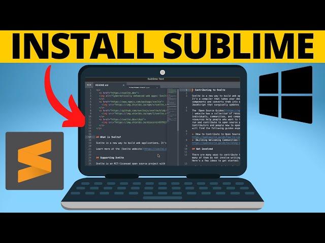 How to Install Sublime Text on Windows 10 & Windows 11