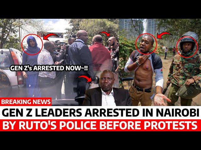 BREAKING NEWS‼️Gen Z LEADERS ARRESTED by POLICE now OUTSIDE DCI Nairobi BEFORE Tommorows MAANDAMANO