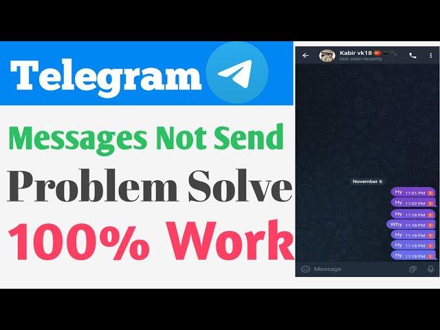 Telegram Account limited Problem | Message Not Sent on Telegram | Telegram Message Not sent 2024