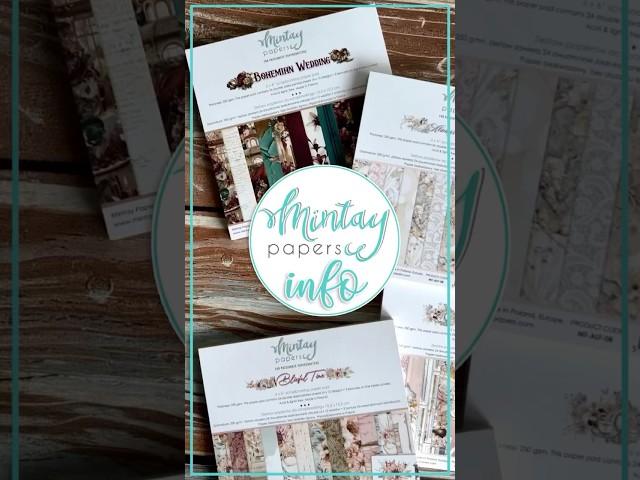 Products showcase - romantic collections in Mintay Papers