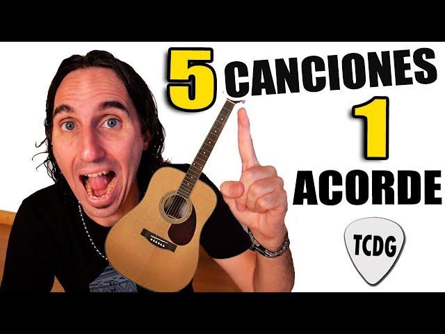 5 canciones fáciles en guitarra con solo ¡1 acorde! | Perfectas para principiantes