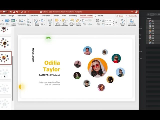 FASTPPT.NET Cool Transition Team PowerPoint Template Instruction