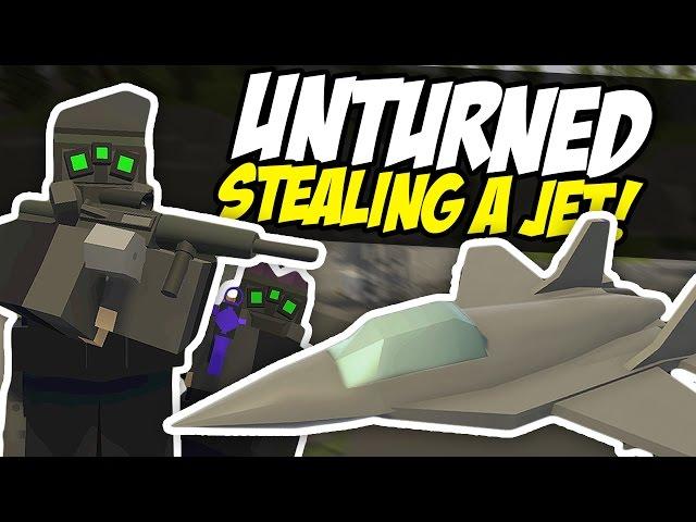 STEALING A JET - Unturned Military Base Raid (Spec Ops RP)