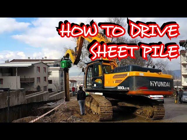 How To Drive Sheet Pile.