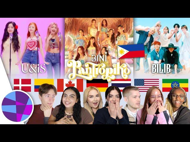 Foreigners React to Pantropiko by BINI, UNIS, & BILIB |  EL's Planet