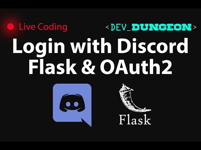 Live Coding: Flask & OAuth2 (Login with Discord)