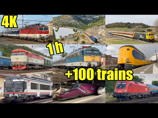 European Trains in 2022. 1 hour. +100 Trains!