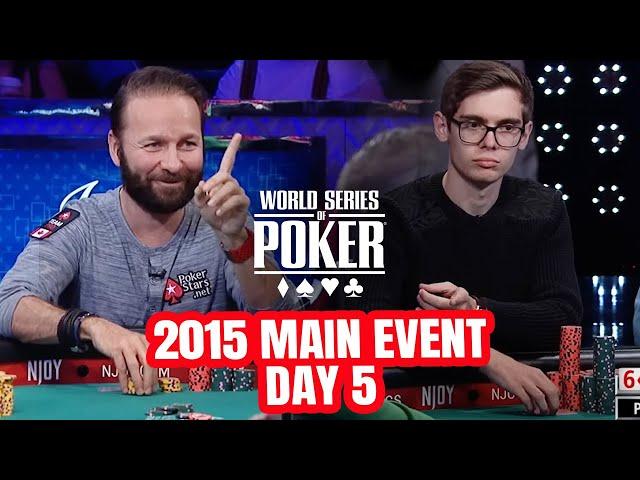 World Series of Poker Main Event 2015 - Day 5 with Daniel Negreanu & Fedor Holz