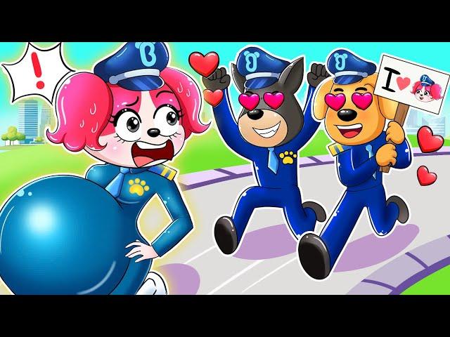 Men Chasing Pregnant Papillon | Very Happy Story | Sheriff Labrador Animation