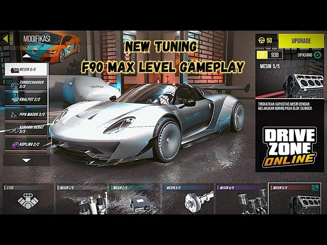 NEW TUNING & F90 MAX LEVEL GAMEPLAY - NEW UPDATE IN DRIVE ZONE ONLINE