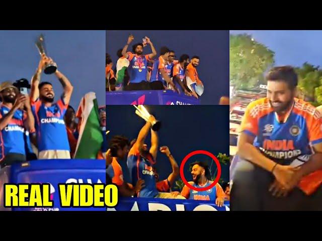 Indian Team's VICTORY PARADE at MARINE LINES FULL VIDEO after winning the T20 WORLDCUP 2024 |