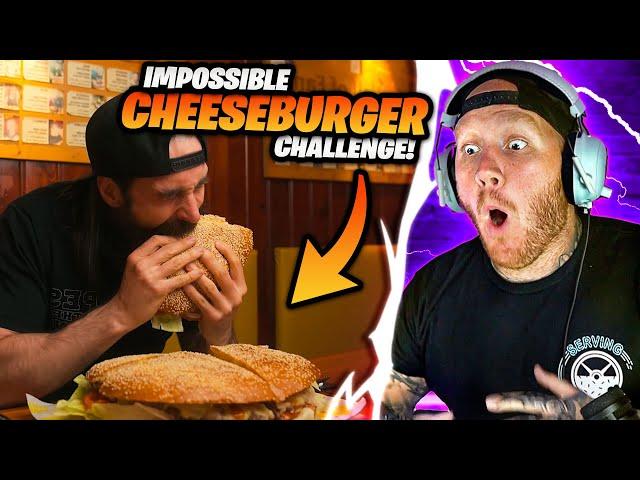 TIM REACTS TO IMPOSSIBLE CHEESEBURGER CHALLENGE