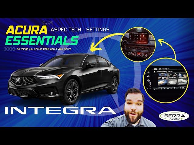 Acura INTEGRA ASPEC TECH settings- Full tutorial