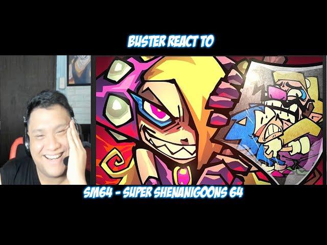 Buster Reaction to SM64 - Super Shenanigoons 64 @Lythero