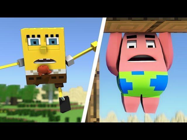 Spongebob in Minecraft Animations - All Episodes (1-4)