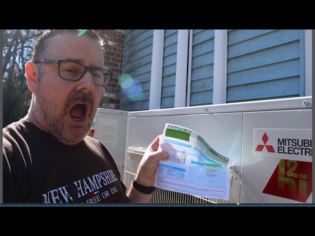 Why is my electric Bill so High!!! Mitsubishi Mini Split Hyper Heat Review Part 4. Feb 2020 Bill