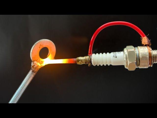 How to make a simple welding machine from SPARK PLUG at home! Genius invention