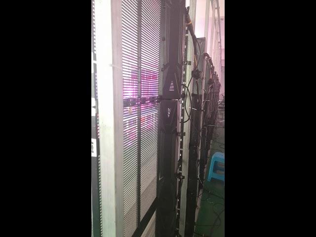 side view of clear led wall from JDX Technology