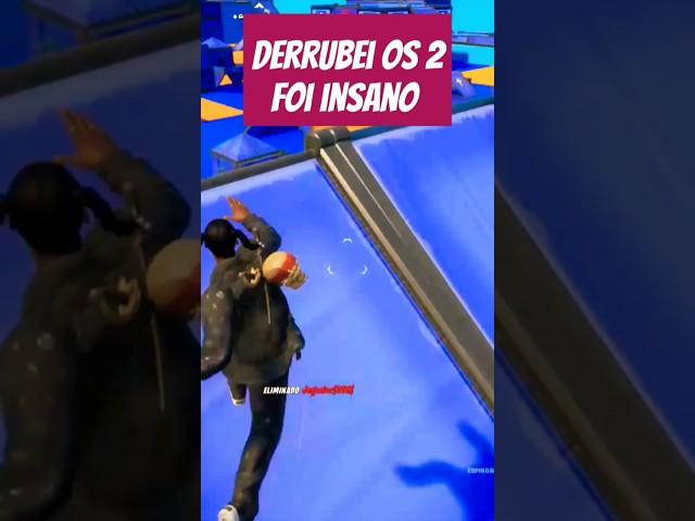 Fortnite derrubei os 2 foi insano kkkk #shorts