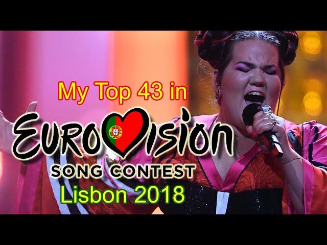 Eurovision 2018 - My Top 43 (After the Show)