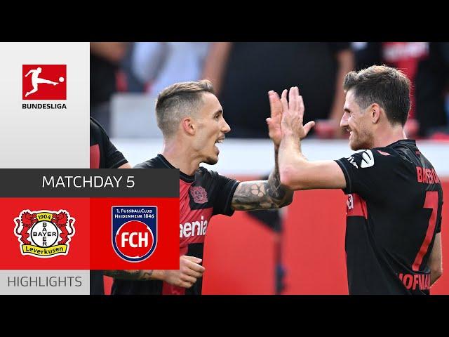 Leverkusen's Offense Shines Bright! | Bayer Leverkusen - Heidenheim | Highlights | MD 5 Buli 23/24