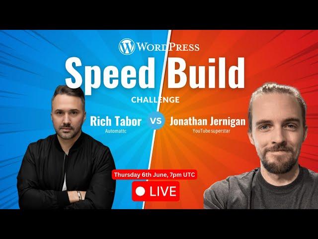 WordPress Speed Build Challenge - Rich Tabor vs Jonathan Jernigan