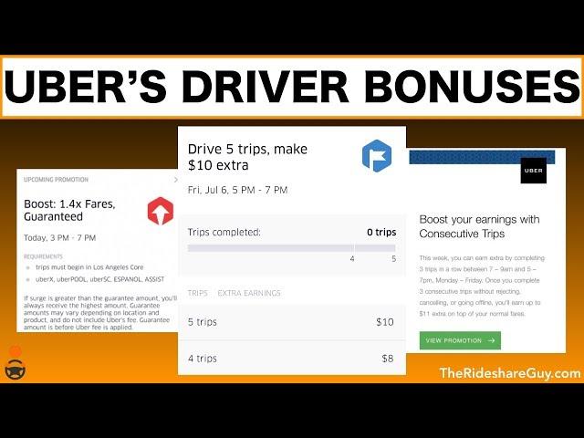 Understanding Uber's Driver Bonuses [Joe]