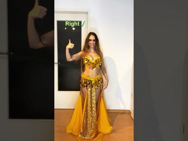 How to do Hip Accents - Right vs. Wrong - Belly Dance Tutorial| #shorts #trending #bellydance