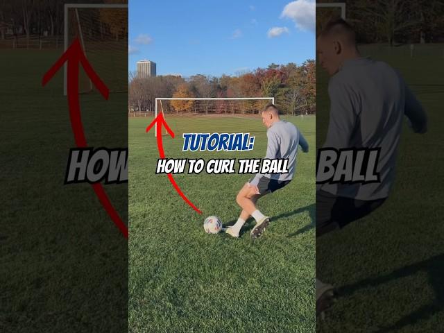 Tutorial: How To Curl The Ball #footballshorts #tutorial #soccertips #soccer #soccershorts #football