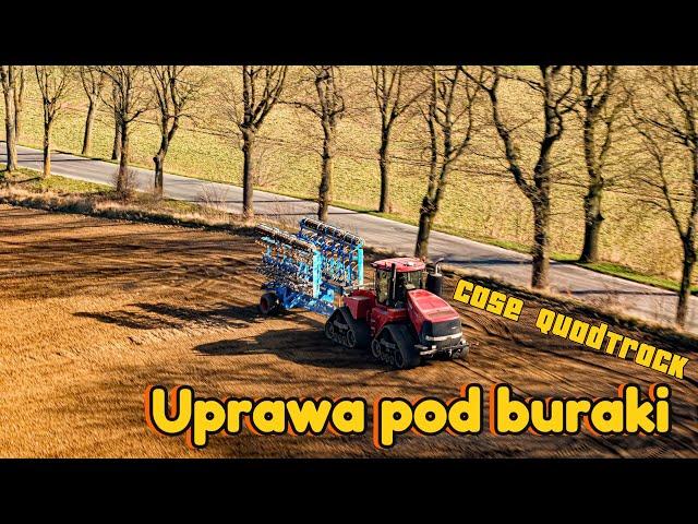 Uprawa pod buraki | Case IH quadtrack-600 & Lemken Kompaktor Gigant 1000 |