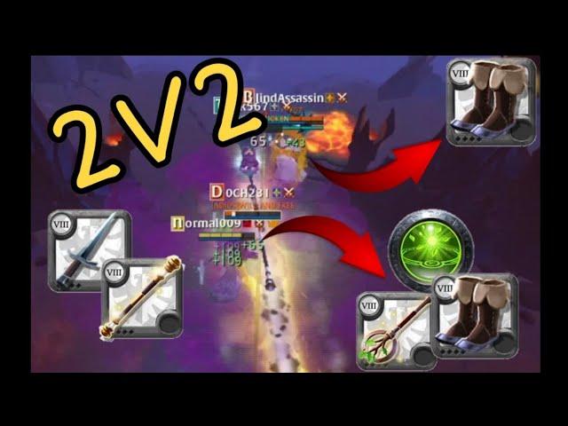 Albion Online Hellgate 2V2 | Grail Dagger | Dagger POV