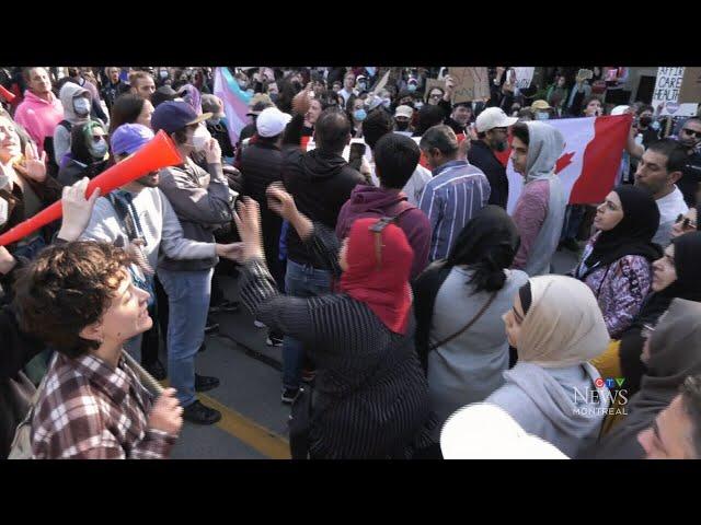 Clash of ideologies at LGBTQ protests in downtown Montreal