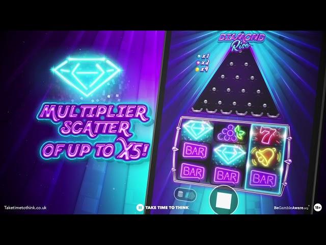 NEW SLOT!! Sparkling wins in Diamond Rise 