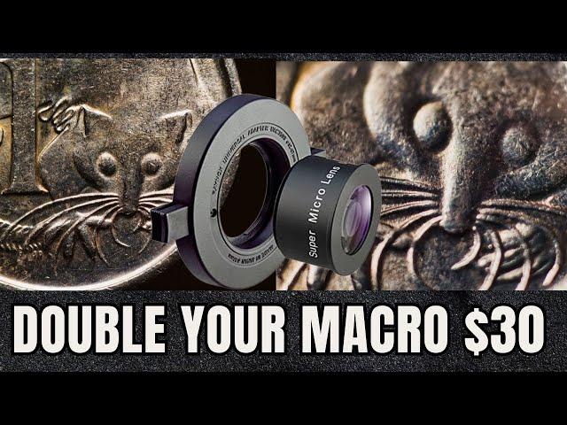 Snap on Super Macro Conversion Lens. High Quality Double the Magnification