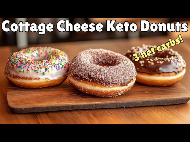 Fast & Easy Cottage Cheese Keto Donuts!  Must Try Low Carb Dessert!