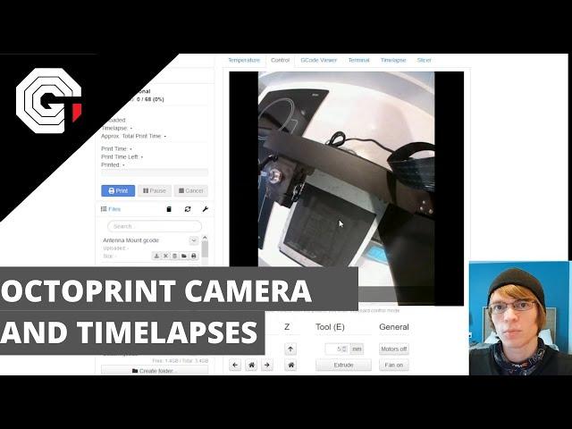 Adding a Camera to Octoprint for Timelapses w/Glytch